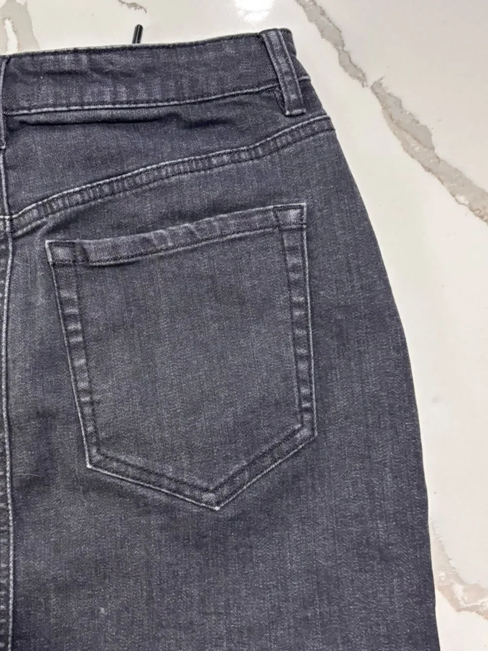 GARAGE Black Lace-Up Denim Mini Jeans Skirt Women’s Small